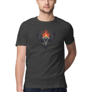 Hell Rider – Winged Flame Motorcycle Tee